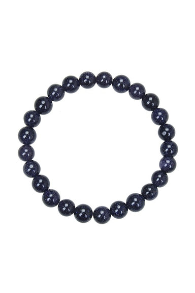 Blue Sandstone Stretch Bracelet - Coco and lulu boutique