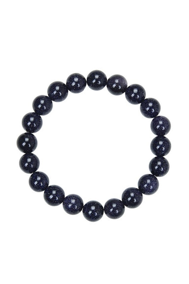 Blue Sandstone Stretch Bracelet - Coco and lulu boutique