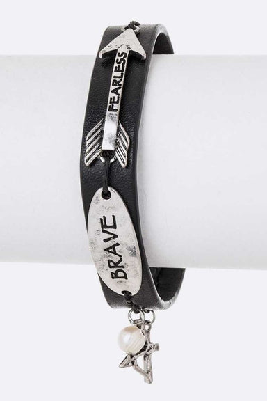 Fearless Leather  Bohemian Bracelet - Coco and lulu boutique