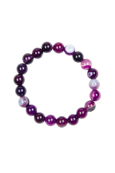 Dog Teeth Amethyst Stone Kids Bracelet B3244 - Coco and lulu boutique