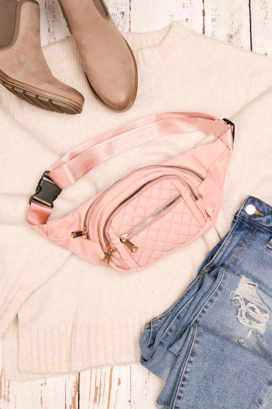 Weekender Quilted Belt Sling Bum Bag - Coco and lulu boutique