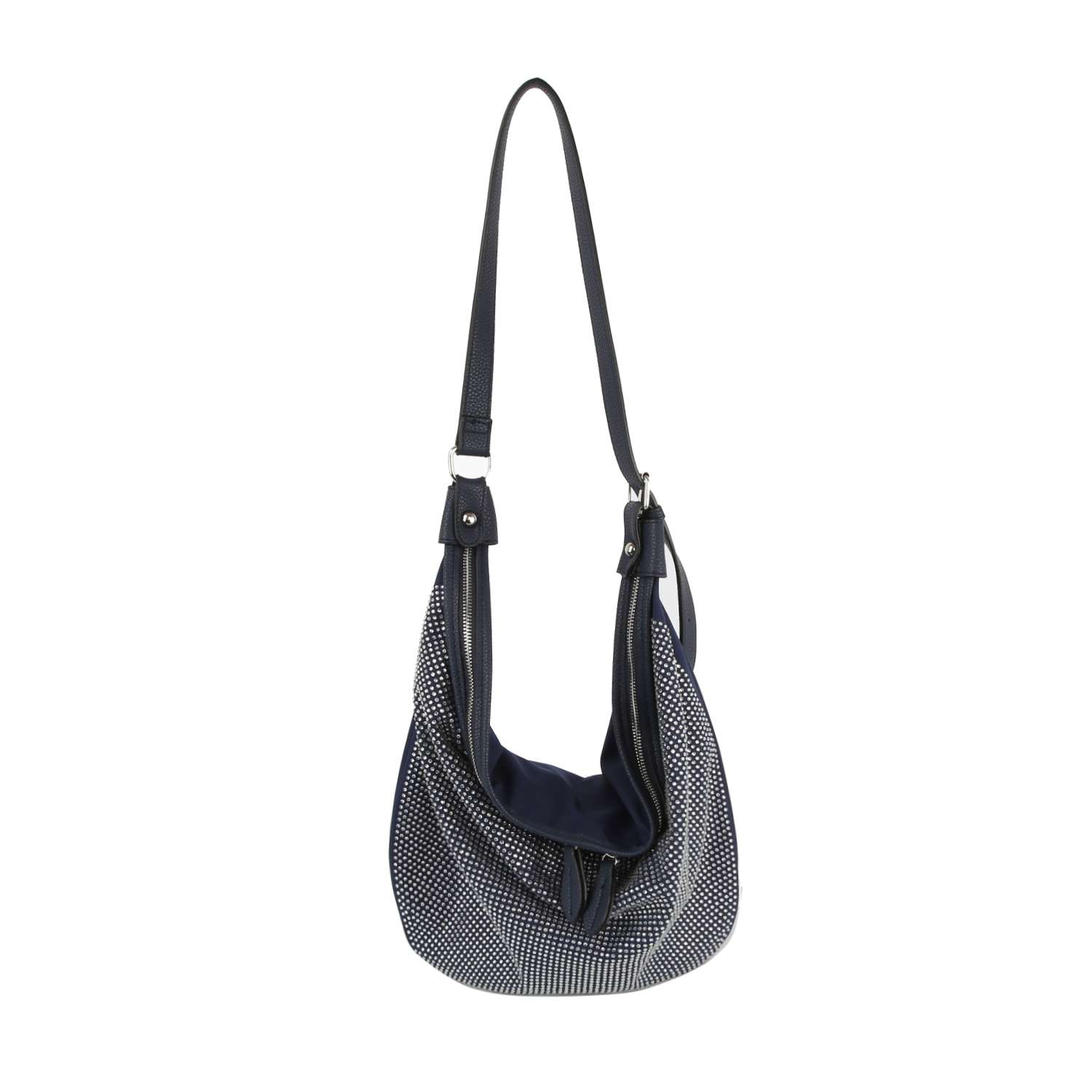 Dazzling Rhinestone Hobo Handbag: Olive - Coco and lulu boutique