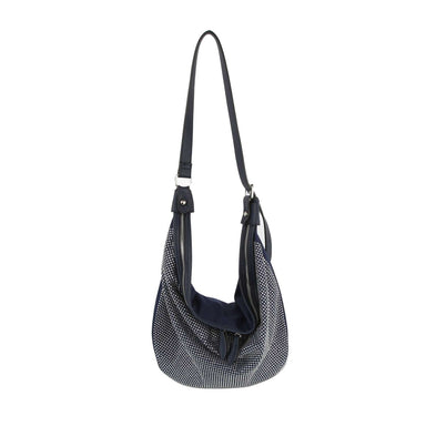 Dazzling Rhinestone Hobo Handbag: Dark Grey - Coco and lulu boutique