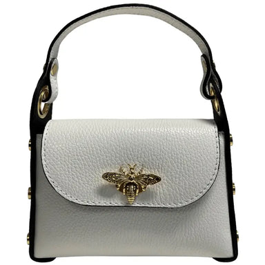 Modi White mini bag in genuine dollar leather - Coco and lulu boutique
