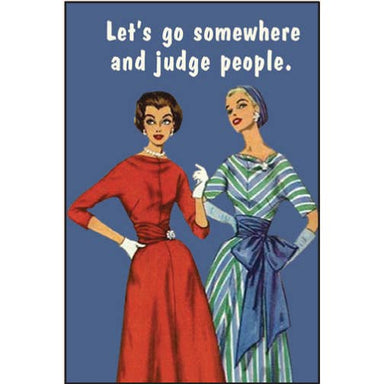 Magnet-Let's go somewhere and judge people. - Coco and lulu boutique
