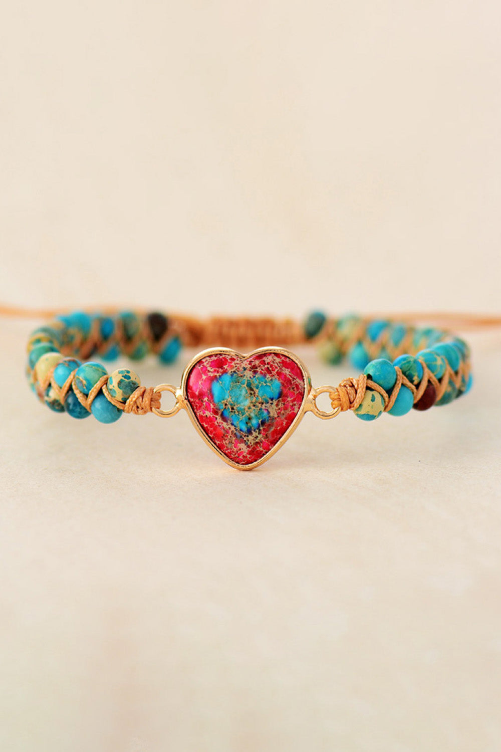 Soul 2 Handmade Heart Shape Natural Stone Bracelet - Coco and lulu boutique