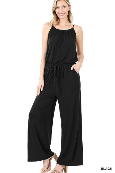 Lani Spaghetti Strap Jumpsuit - Coco and lulu boutique