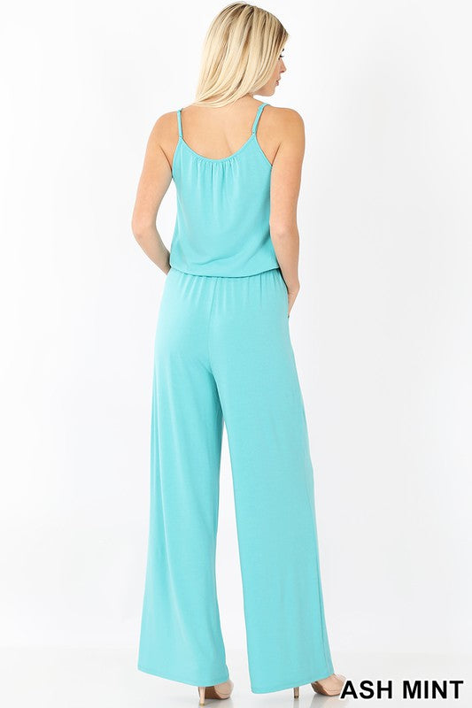 Lani Spaghetti Strap Jumpsuit - Coco and lulu boutique