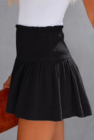 Kelly Smocked Waistband Cotton Shorts - Coco and lulu boutique