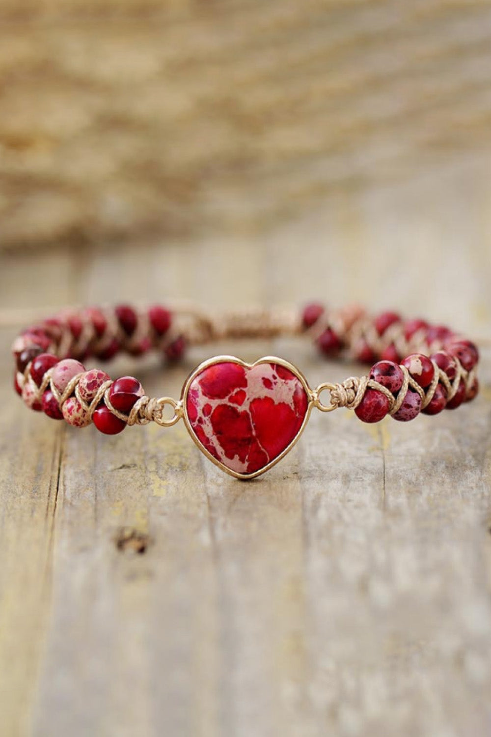 Soul Handmade Heart Shape Natural Stone Bracelet - Coco and lulu boutique
