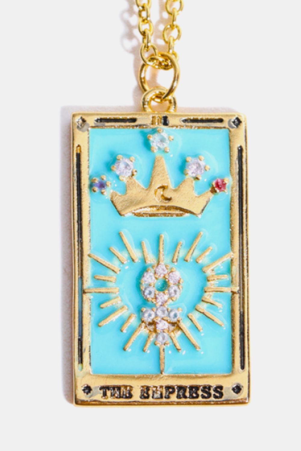 Tarot Card Pendant Stainless Steel Necklace - Coco and lulu boutique