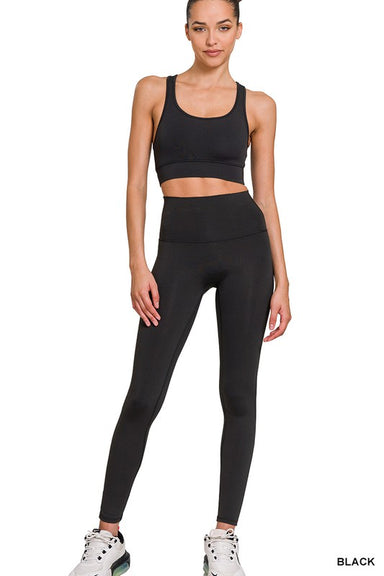 Ashley RACERBACK TANK TOP & LEGGINGS SET - Coco and lulu boutique