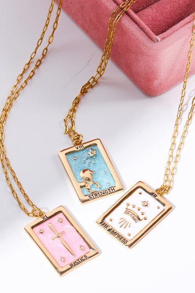 Tarot Card Pendant Copper Necklace - Coco and lulu boutique