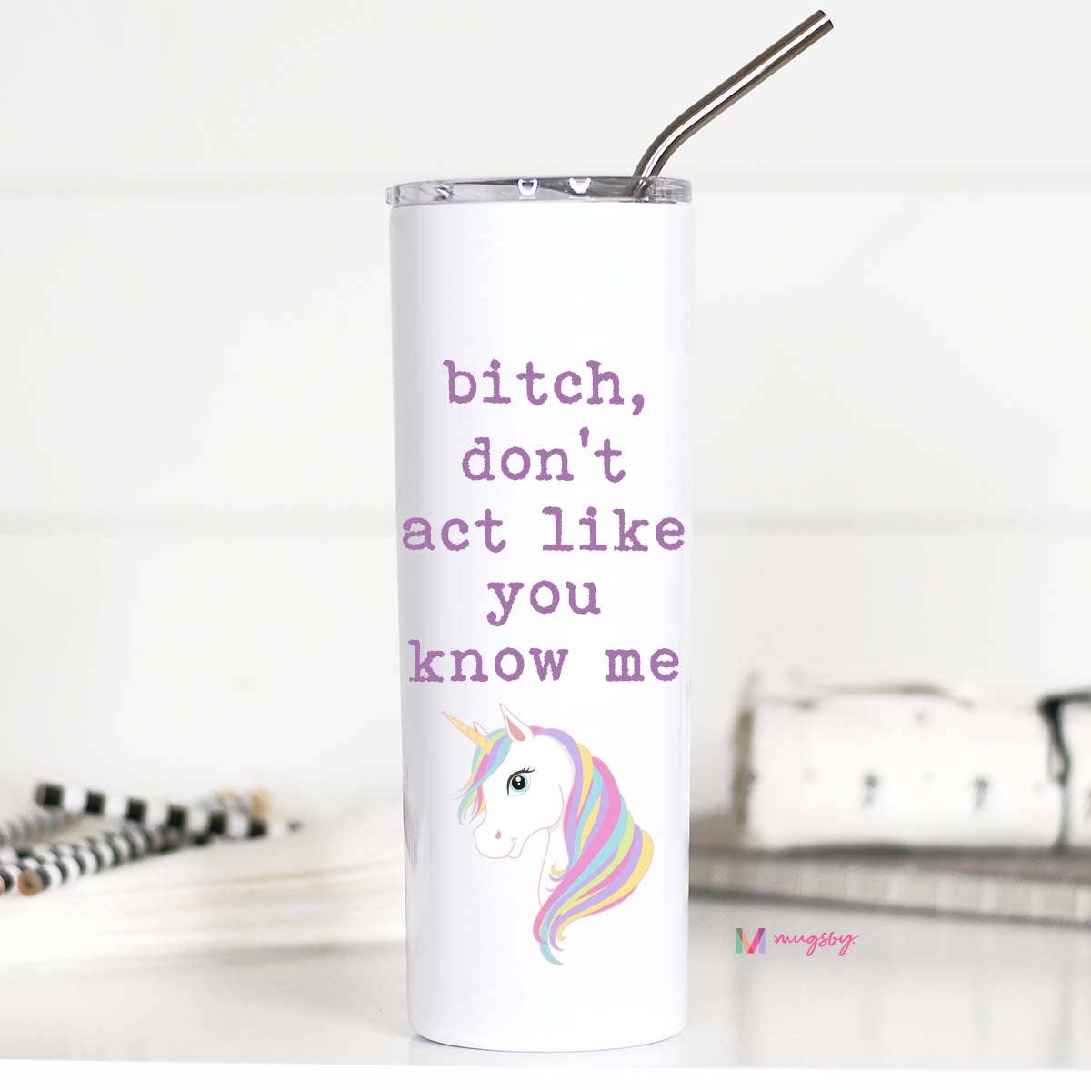 Don't Act Like You Know Me 20oz Stainless Tall Travel Cup - Coco and lulu boutique