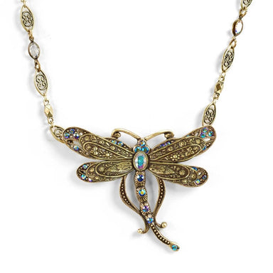 Modern Vintage Dragonfly Necklace - Coco and lulu boutique