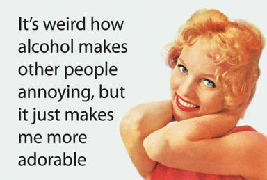 Magnet-It's weird how alcohol makes other people annoying… - Coco and lulu boutique