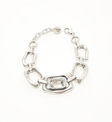The Angelina Handmade Crystal Pewter Bracelet - Coco and lulu boutique