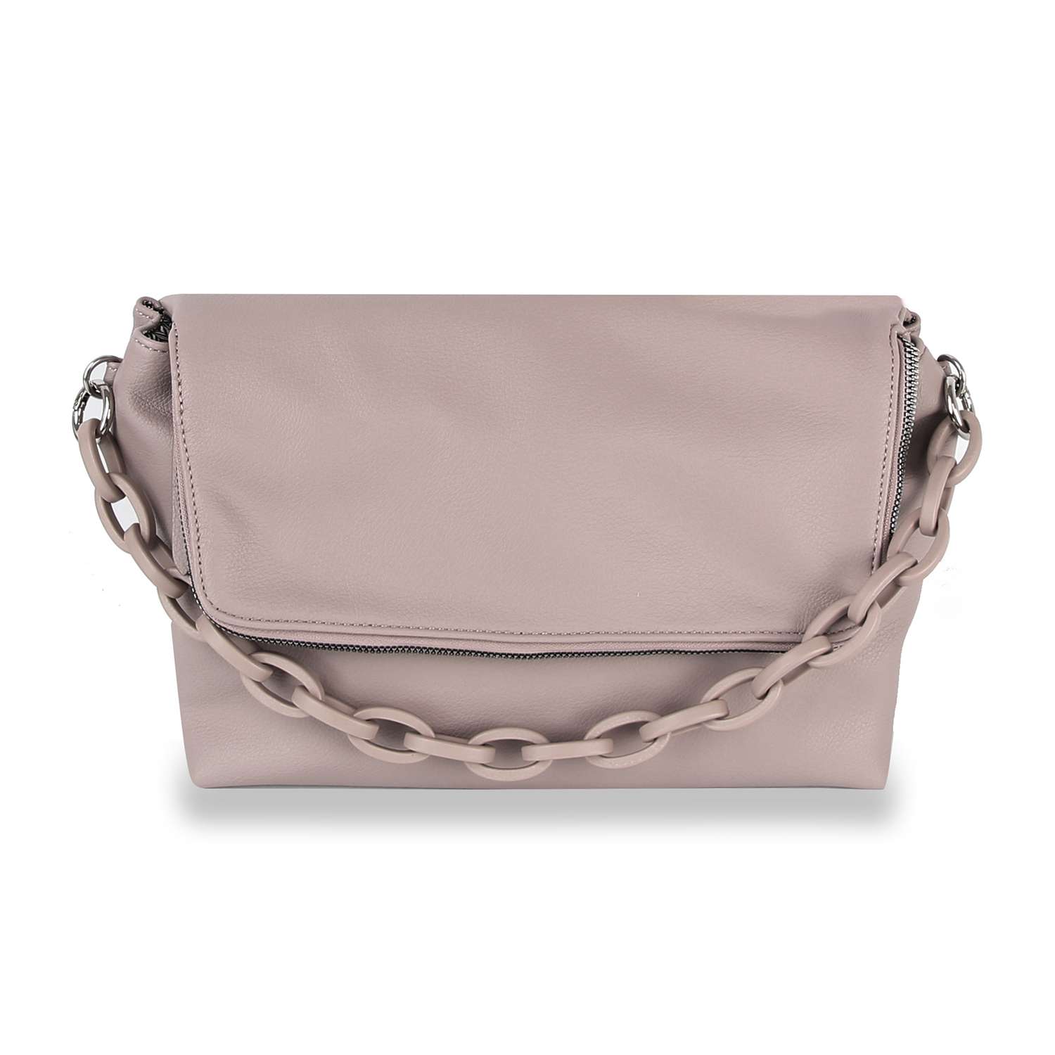 Courtney Mauve Chain Handle Shoulder Bag: Mauve - Coco and lulu boutique