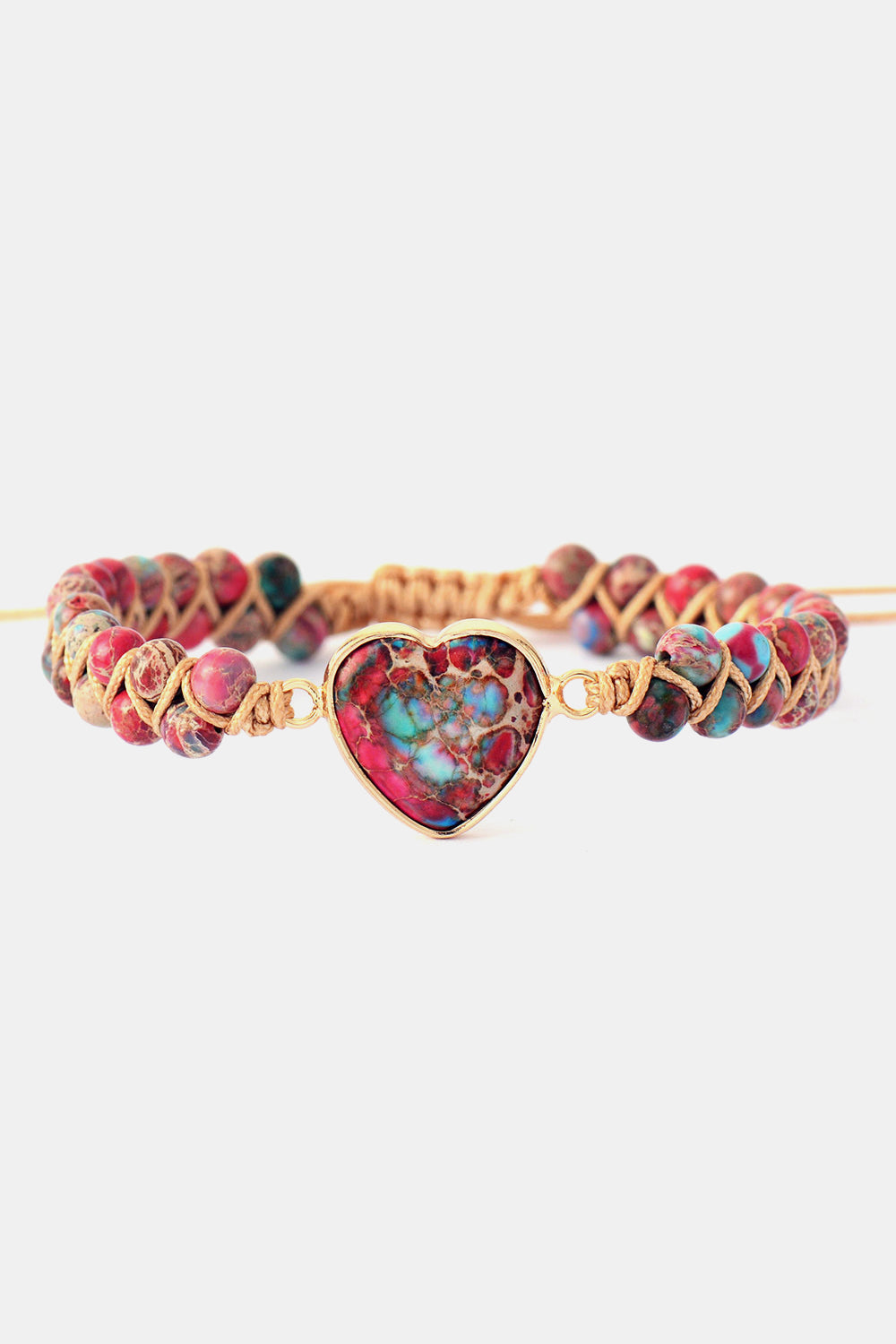 Soul 2 Handmade Heart Shape Natural Stone Bracelet - Coco and lulu boutique