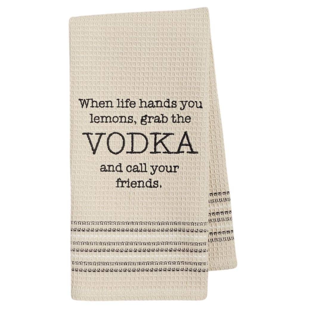 Vodka Waffle-Weave Dishtowel - Coco and lulu boutique