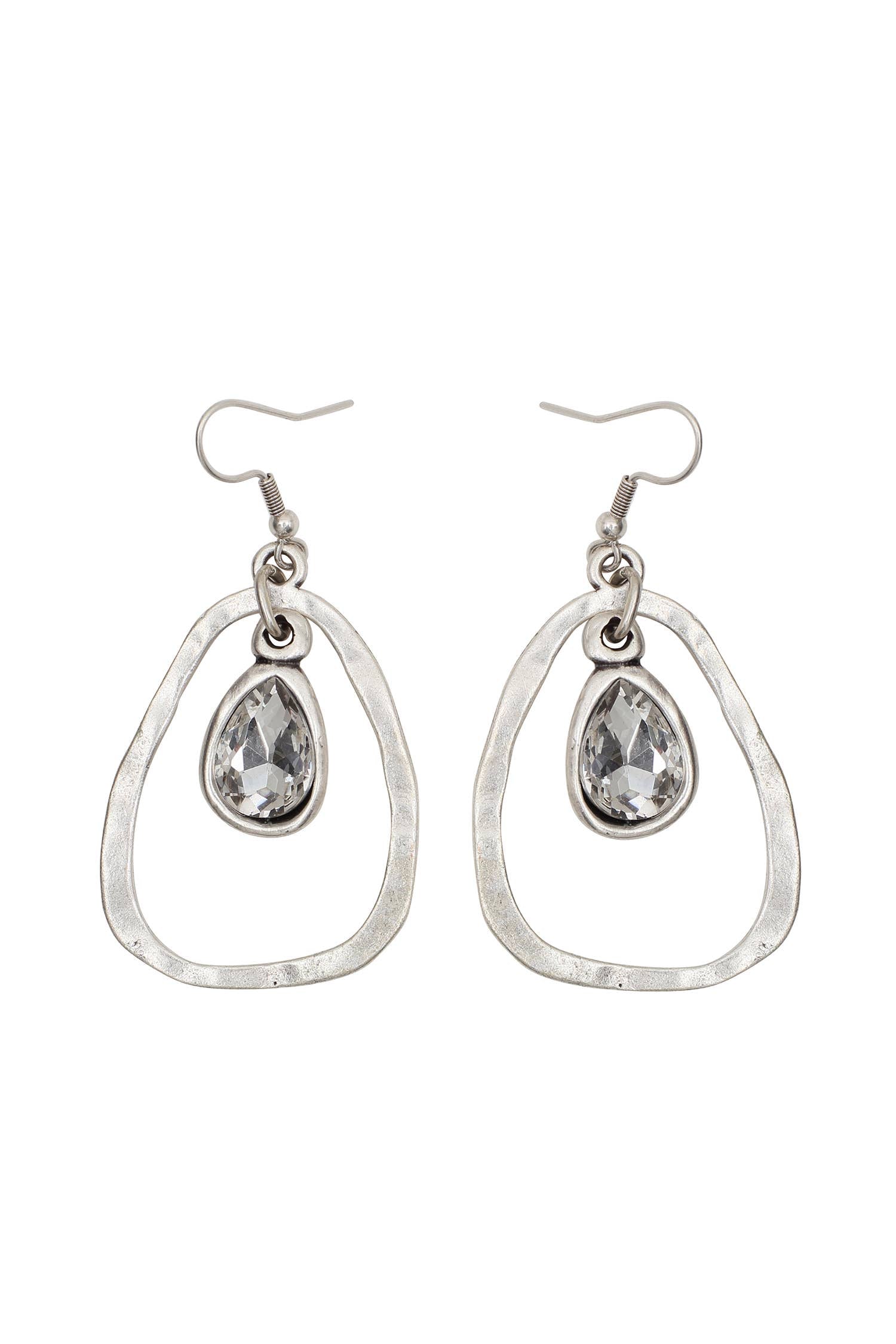 Handmade Pewter Earrings - NE1543 - Coco and lulu boutique