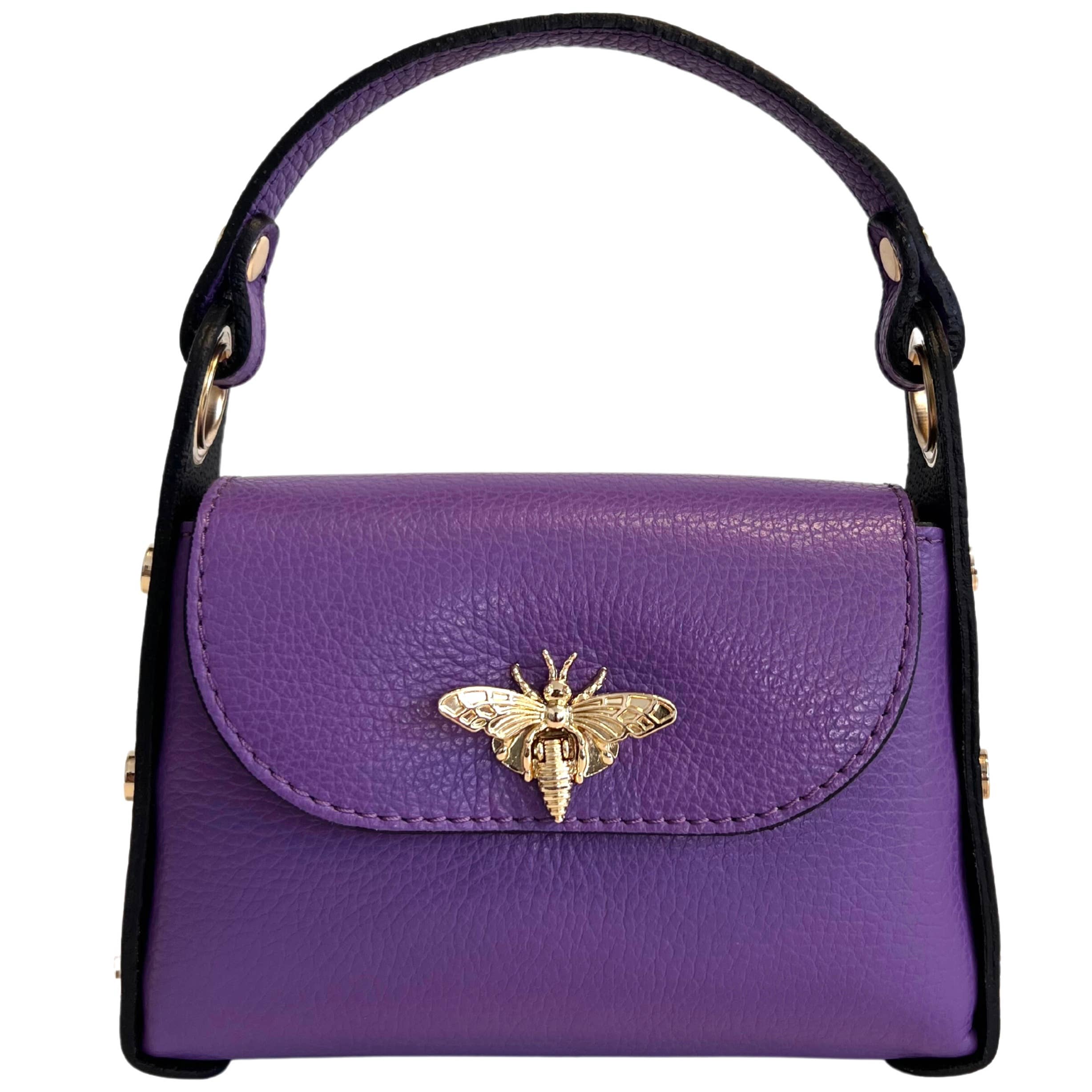 Modarno mini borsa in Vera pelle dollaro con chiusura a mosc - Coco and lulu boutique