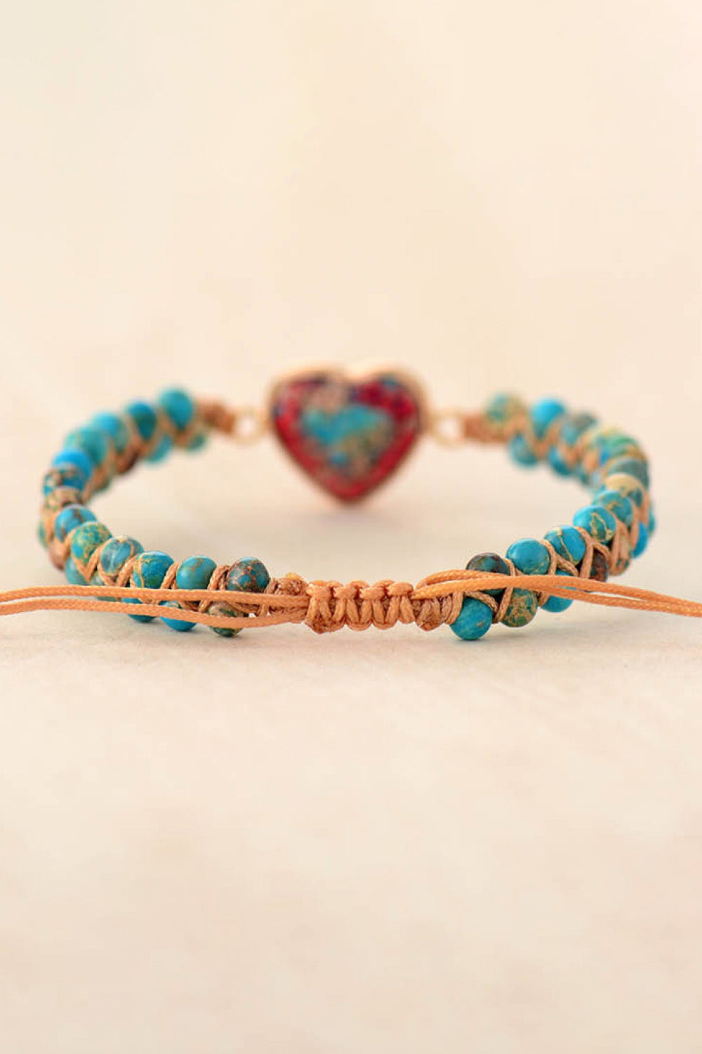 Soul 2 Handmade Heart Shape Natural Stone Bracelet - Coco and lulu boutique
