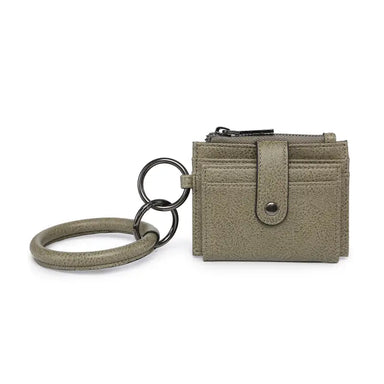 Sammie Olive Mini Snap Wallet w/ Ring - Coco and lulu boutique