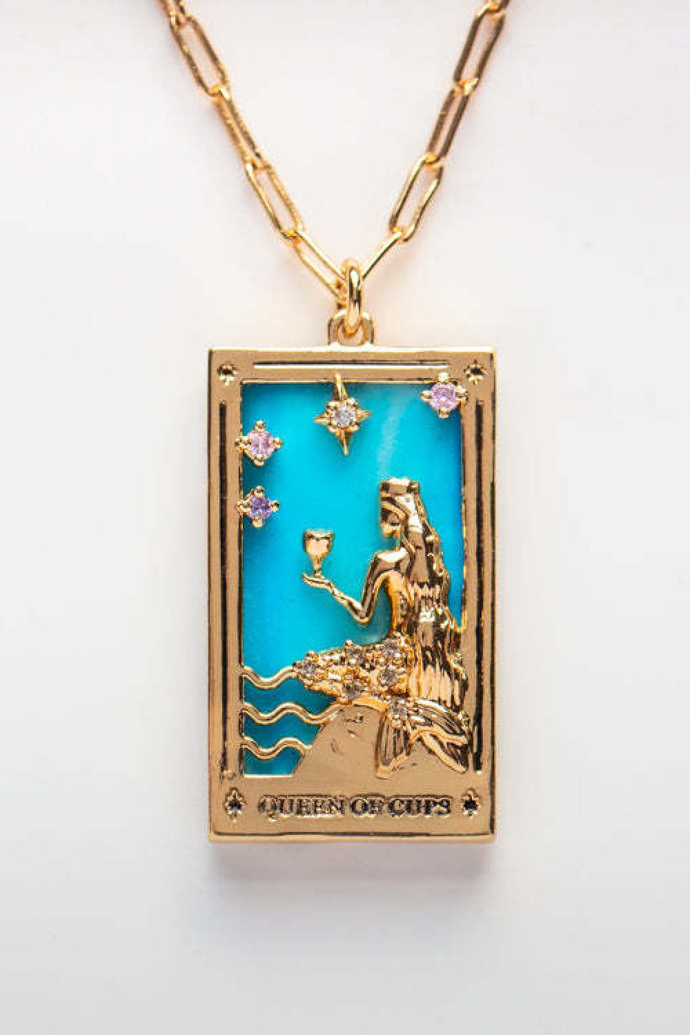 Tarot Card Pendant Stainless Steel Necklace - Coco and lulu boutique