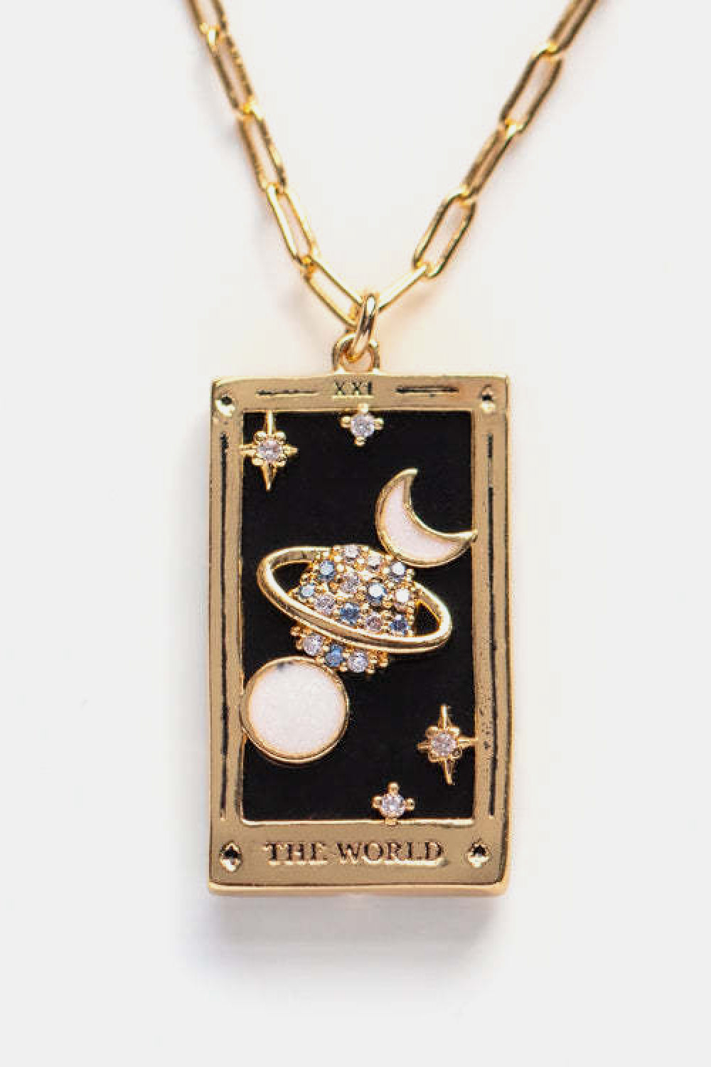 Tarot Card Pendant Stainless Steel Necklace - Coco and lulu boutique