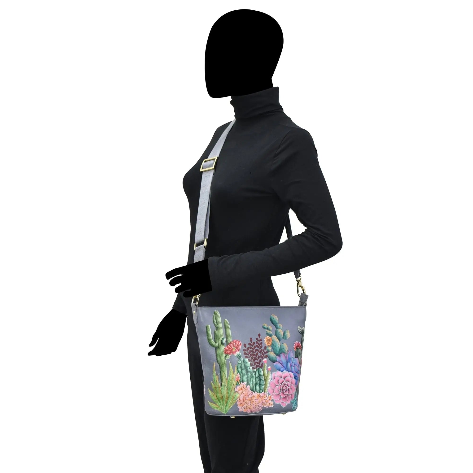 Cactus Tall Bucket Hobo - Coco and lulu boutique