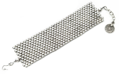 Handmade Pewter Bracelet - SLVR2053 - Coco and lulu boutique