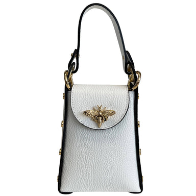 Modarno mini bag in genuine leather dollar with bee-shaped l - Coco and lulu boutique
