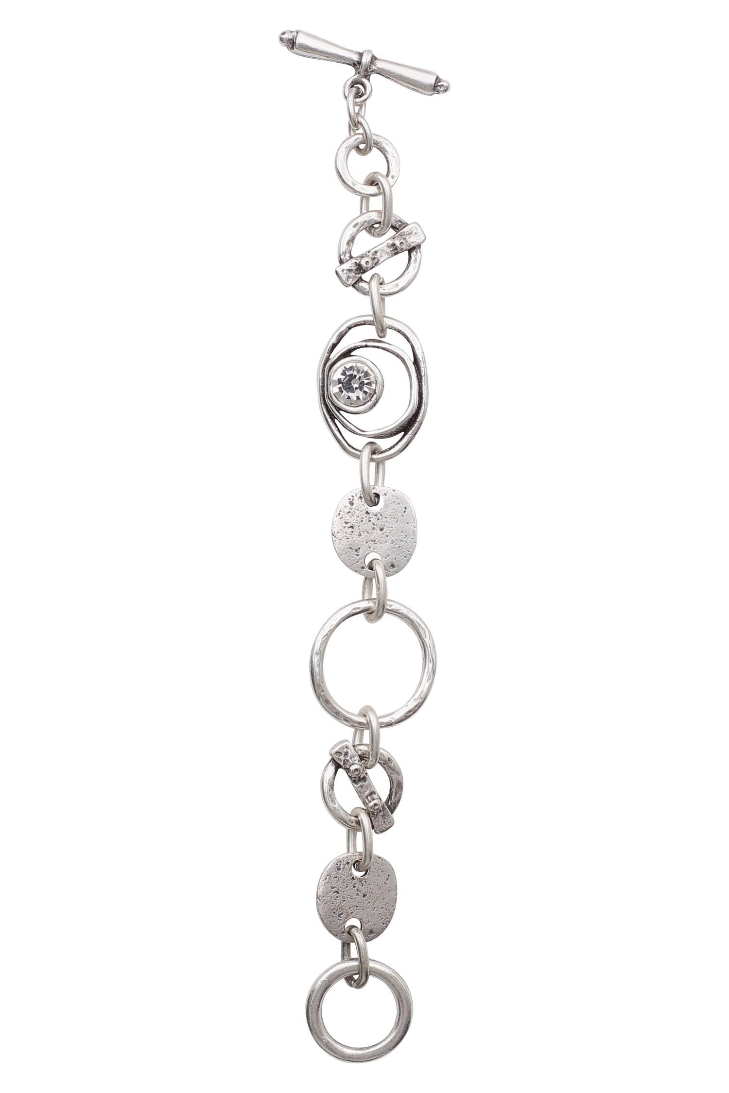 The Joanne Handmade Pewter Bracelet - Coco and lulu boutique