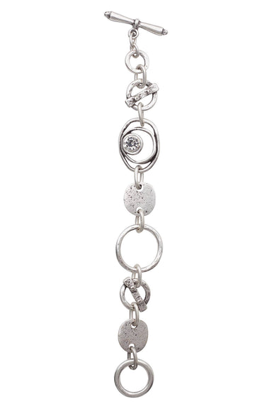 The Joanne Handmade Pewter Bracelet - Coco and lulu boutique