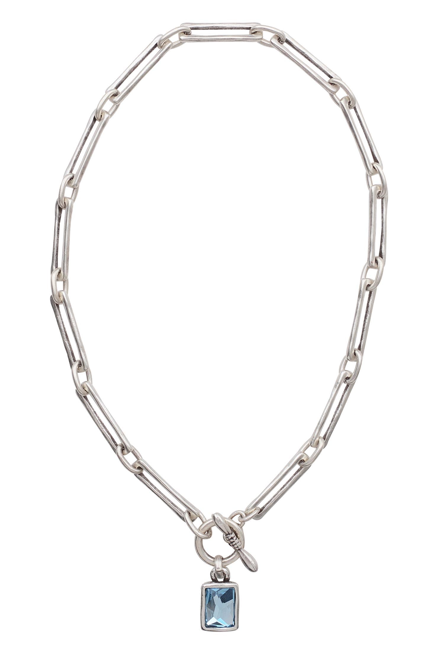 The Victoria Handmade Crystal Pewter Necklace - Coco and lulu boutique