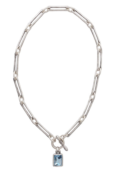 The Victoria Handmade Crystal Pewter Necklace - Coco and lulu boutique
