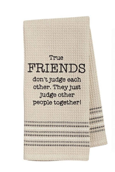 Friends Waffle-Weave Dishtowel - Coco and lulu boutique