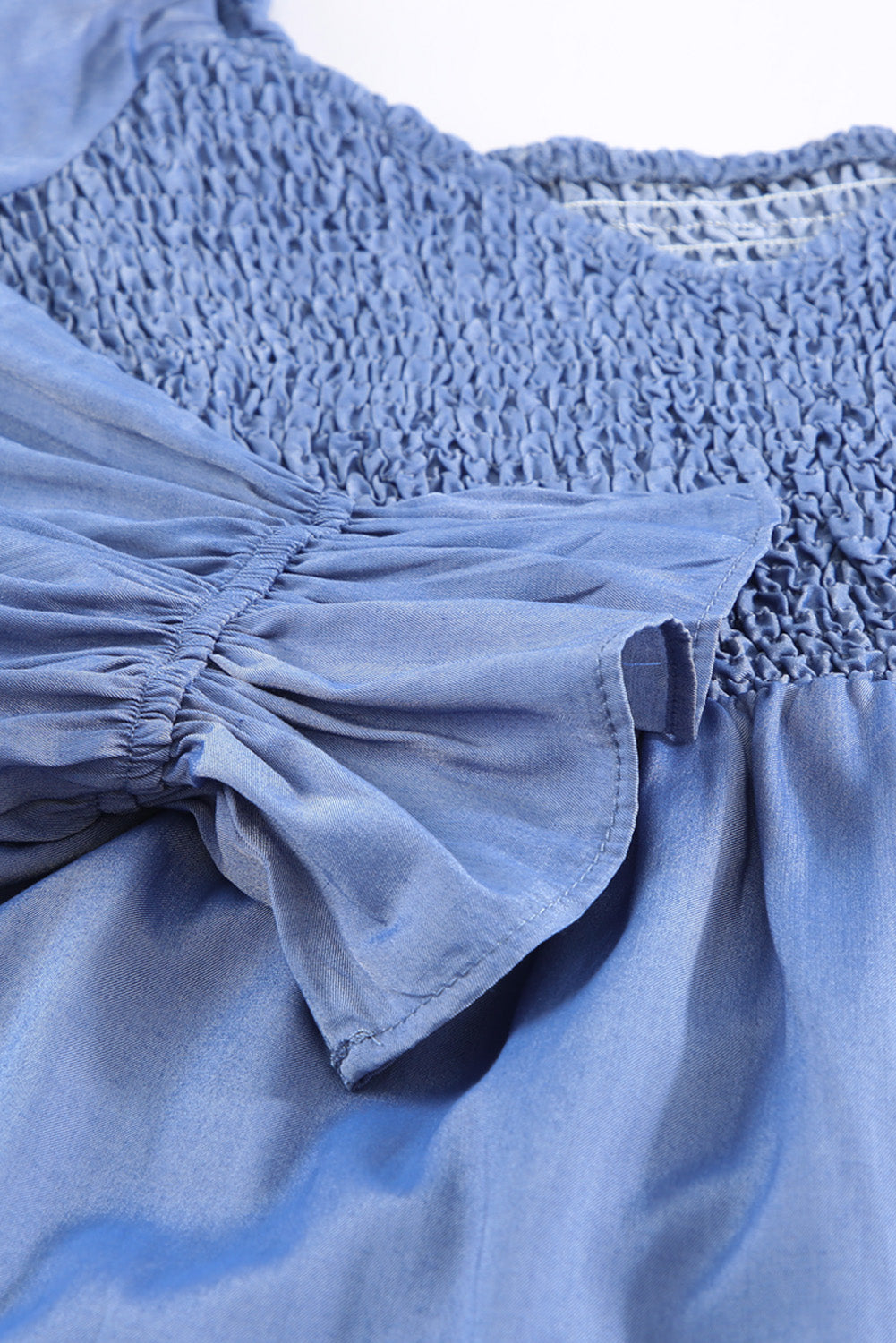 Amelia Smocked Off-Shoulder Tiered Mini Dress - Coco and lulu boutique