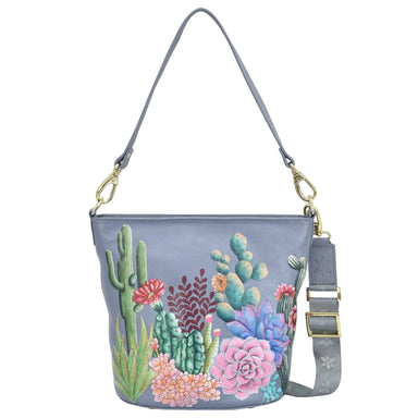 Cactus Tall Bucket Hobo - Coco and lulu boutique
