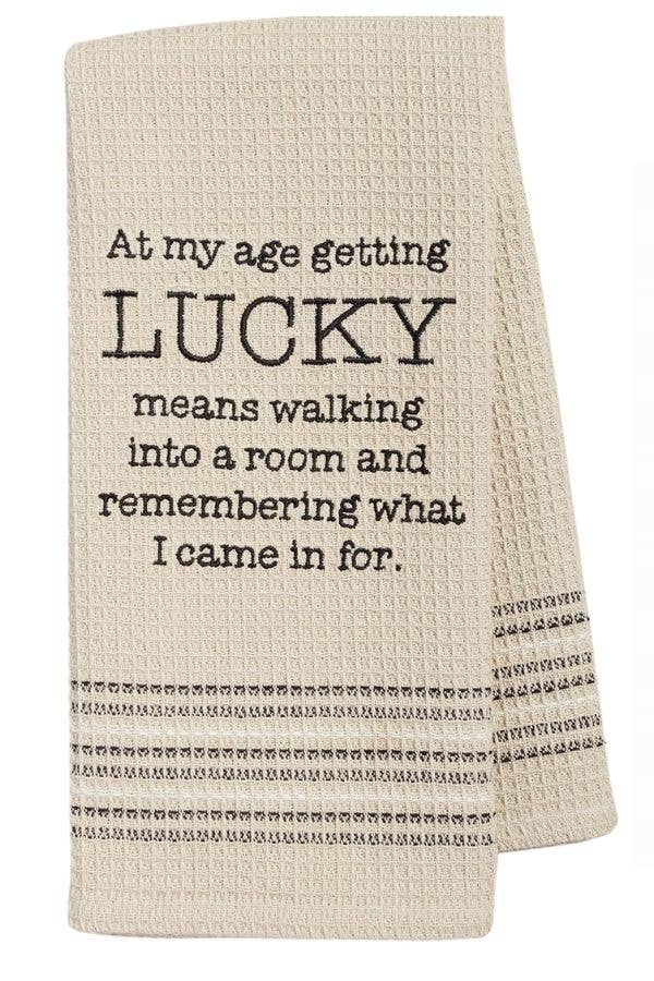 Lucky Waffle-Weave Dishtowel (Set of 2) - Coco and lulu boutique