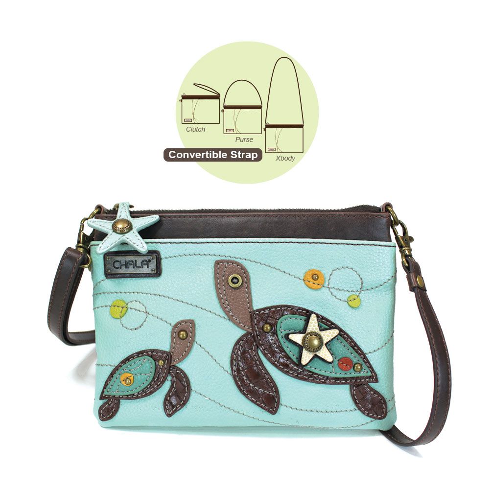 Sea Turtle Family Collectable Mini Crossbody Bag - Coco and lulu boutique