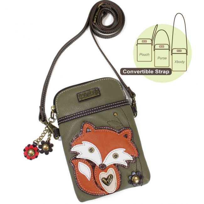 Fox Cell Phone Crossbody Bag - Coco and lulu boutique