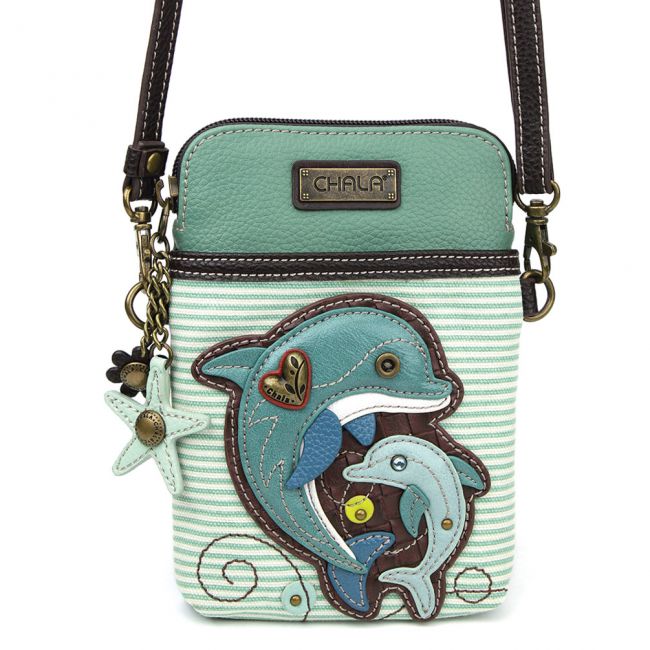 Dolphin Collectable Crossbody Cell Phone Bag - Coco and lulu boutique