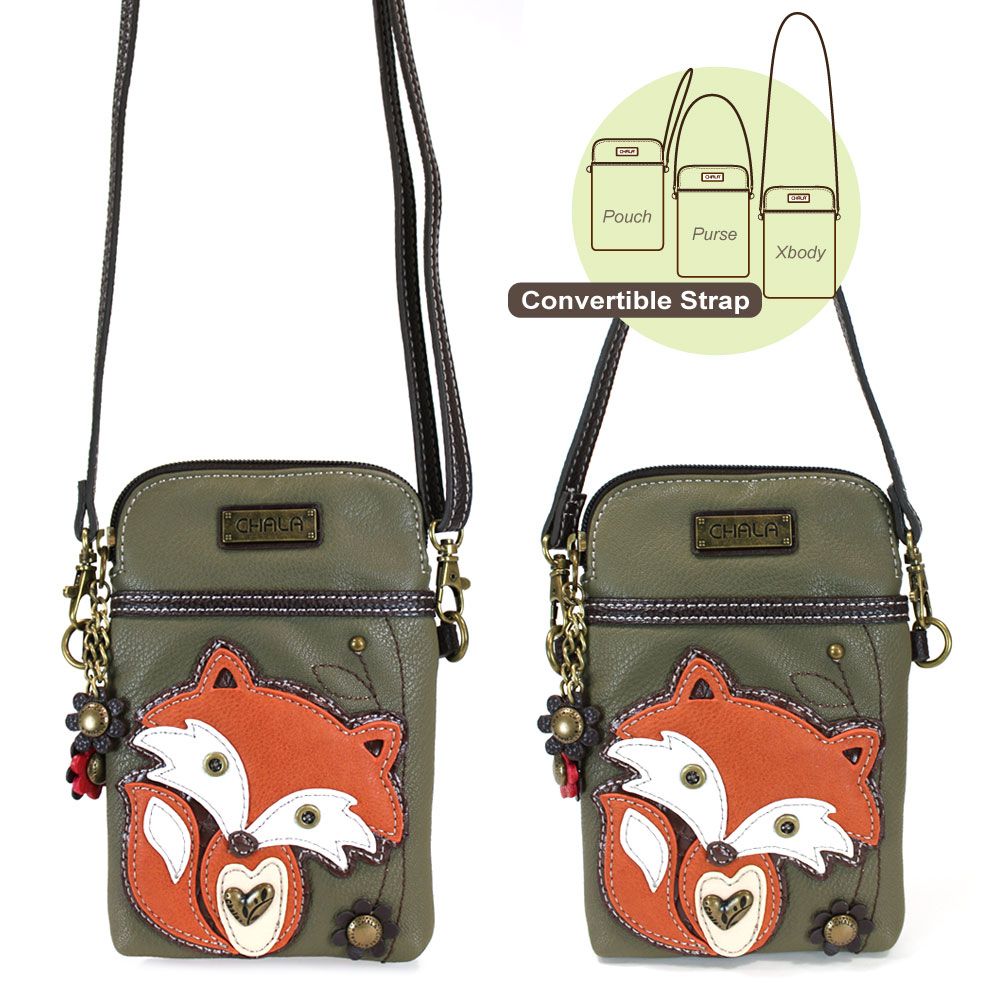 Fox Cell Phone Crossbody Bag - Coco and lulu boutique