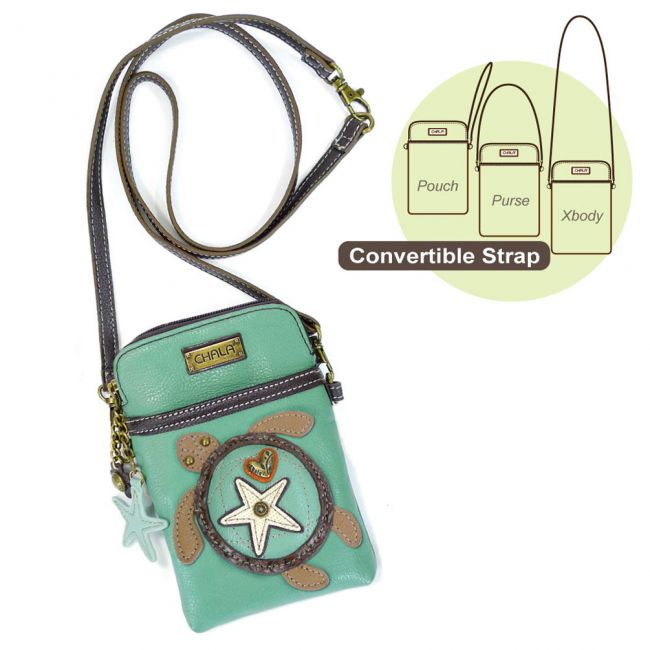 Sea Turtle Collectable Cell Phone Crossbody Bag - Coco and lulu boutique