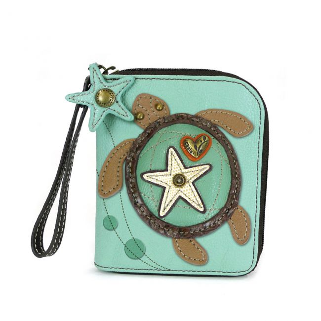 Sea Turtle Collectable zipper wallet - Coco and lulu boutique