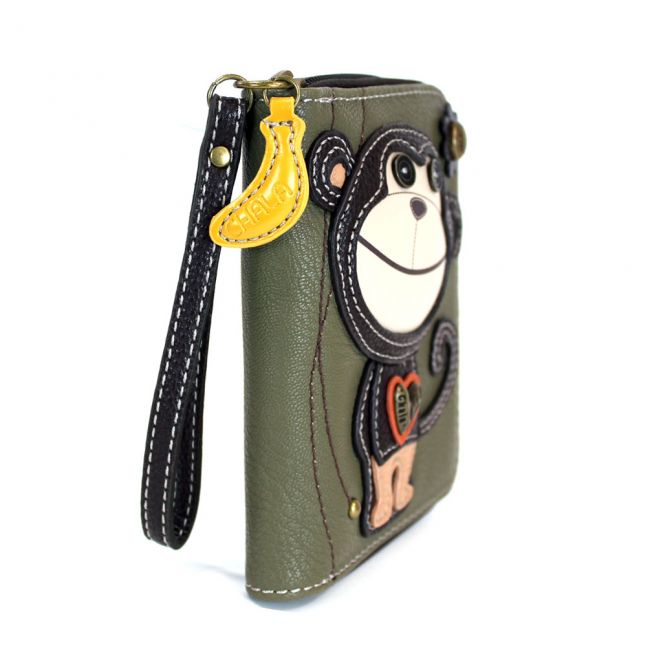 Monkey Collectable Zip Around Wallet - Coco and lulu boutique