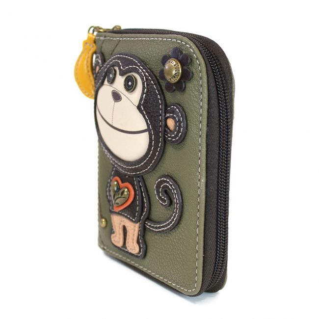 Monkey Collectable Zip Around Wallet - Coco and lulu boutique