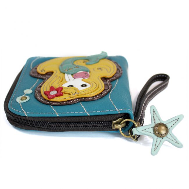 Mermaid Collectable Zip around wallet - Coco and lulu boutique